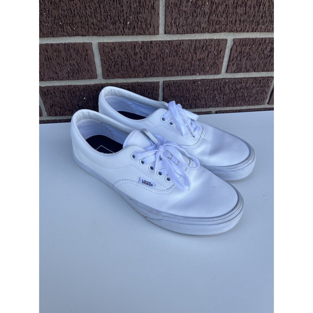 VANS Era Classic Tumble True White‎ Athletic Sneaker Men Size 6.5 Women Size 8